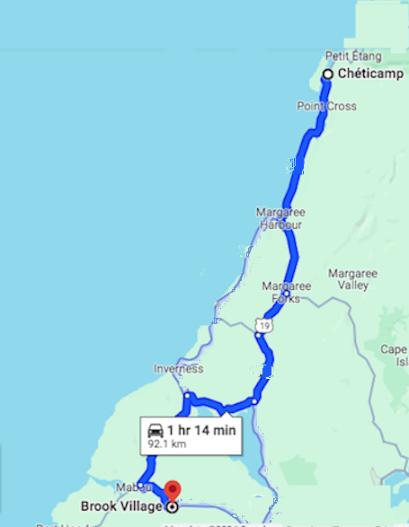 Brook Village Hall-map